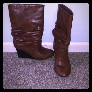 Mid calf Madden Girl Cognac boots